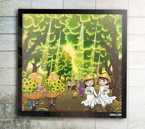 Vẽ cả Hà Nội qua lời kể của bạn bè - Ảnh 5. Vẽ cả Hà Nội qua lời kể của bạn bè - Ảnh 5.