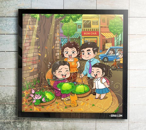 Vẽ cả Hà Nội qua lời kể của bạn bè - Ảnh 6. Vẽ cả Hà Nội qua lời kể của bạn bè - Ảnh 6.