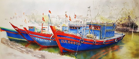 Jean-marc Potlet vẽ vì phải lòng mảnh đất hình chữ S - Ảnh 1. Jean-marc Potlet vẽ vì phải lòng mảnh đất hình chữ S - Ảnh 1.