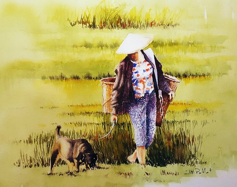 Jean-marc Potlet vẽ vì phải lòng mảnh đất hình chữ S - Ảnh 5. Jean-marc Potlet vẽ vì phải lòng mảnh đất hình chữ S - Ảnh 5.