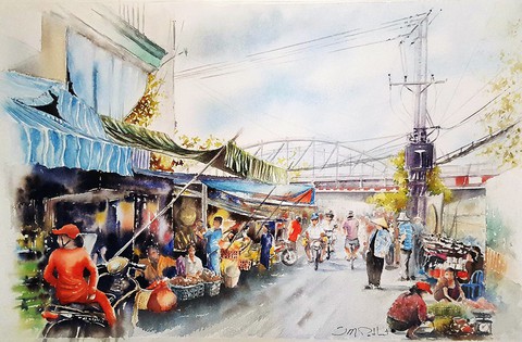 Jean-marc Potlet vẽ vì phải lòng mảnh đất hình chữ S - Ảnh 13. Jean-marc Potlet vẽ vì phải lòng mảnh đất hình chữ S - Ảnh 13.