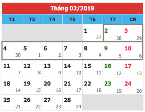 Đề xuất hoán đổi ngày làm để Tết Nguyên đán 2019 nghỉ 9 ngày - Ảnh 1. Đề xuất hoán đổi ngày làm để Tết Nguyên đán 2019 nghỉ 9 ngày - Ảnh 1.
