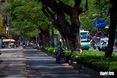 Người Sài Gòn mệt mỏi với cái nóng hầm hập giữa trưa - Ảnh 11. Người Sài Gòn mệt mỏi với cái nóng hầm hập giữa trưa - Ảnh 11.