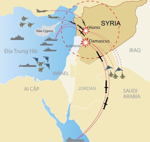 Vì sao Nga không đánh chặn tên lửa liên quân bắn vào Syria? - Ảnh 3. Vì sao Nga không đánh chặn tên lửa liên quân bắn vào Syria? - Ảnh 3.