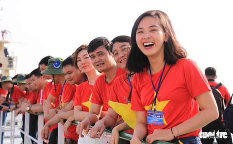 Đoàn Hành trình Tuổi trẻ vì biển đảo quê hương lên đường thăm Trường Sa - Ảnh 5. Đoàn Hành trình Tuổi trẻ vì biển đảo quê hương lên đường thăm Trường Sa - Ảnh 5.