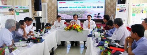 Tọa đàm Giải pháp ứng phó hạn mặn các tỉnh ĐBSCL - Ảnh 1. Tọa đàm Giải pháp ứng phó hạn mặn các tỉnh ĐBSCL - Ảnh 1.