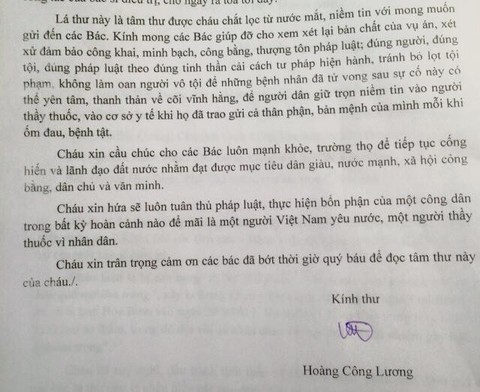 Truy tố bác sĩ Hoàng Công Lương để lấp chỗ trống? - Ảnh 2. Truy tố bác sĩ Hoàng Công Lương để lấp chỗ trống? - Ảnh 2.