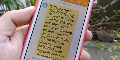 Chỉ thuê bao nhận tin nhắn thông báo mới cần bổ sung thông tin - Ảnh 1. Chỉ thuê bao nhận tin nhắn thông báo mới cần bổ sung thông tin - Ảnh 1.