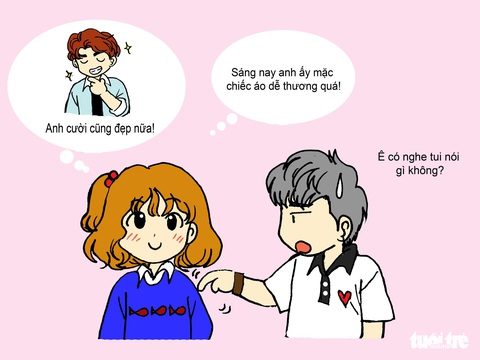 Hí họa: Soi xem bạn có đang cảm nắng ai không - Ảnh 1. Hí họa: Soi xem bạn có đang cảm nắng ai không - Ảnh 1.