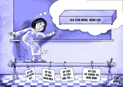 Giáo viên bị áp lực đè nặng, ai tư vấn cho họ? - Ảnh 1. Giáo viên bị áp lực đè nặng, ai tư vấn cho họ? - Ảnh 1.
