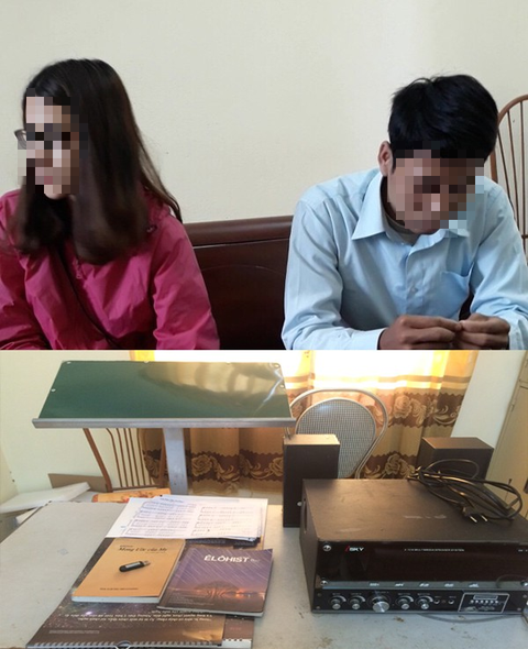 Công an kiểm tra việc truyền đạo trái phép Hội thánh đức chúa trời mẹ - Ảnh 1.