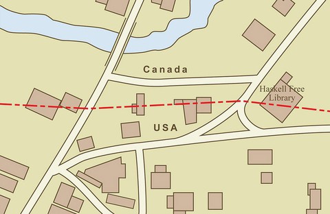 Thư viện và nhà hát kịch nằm giữa Mỹ và Canada - Ảnh 7. Thư viện và nhà hát kịch nằm giữa Mỹ và Canada - Ảnh 7.