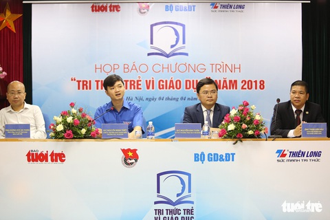 Phát động cuộc thi Tri thức trẻ vì giáo dục năm 2018 - Ảnh 1. Phát động cuộc thi Tri thức trẻ vì giáo dục năm 2018 - Ảnh 1.