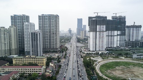 Vành đai 3 Hà Nội đi giữa hàng loạt cao ốc - Ảnh 1. Vành đai 3 Hà Nội đi giữa hàng loạt cao ốc - Ảnh 1.