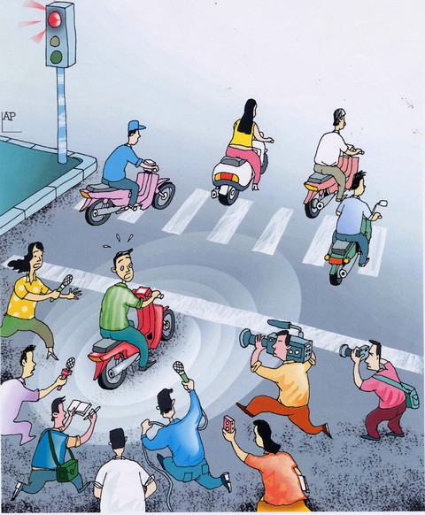 Cười đời, đời cười ở loạt tranh biếm họa cúp Rồng Tre - Ảnh 6. Cười đời, đời cười ở loạt tranh biếm họa cúp Rồng Tre - Ảnh 6.