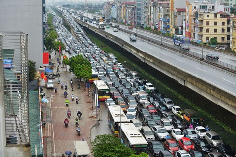 Vành đai 3 Hà Nội đi giữa hàng loạt cao ốc - Ảnh 3. Vành đai 3 Hà Nội đi giữa hàng loạt cao ốc - Ảnh 3.