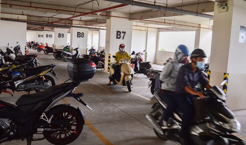 Nhà xe chung cư: Trong hay ngoài, nhập hay tách? - Ảnh 2. Nhà xe chung cư: Trong hay ngoài, nhập hay tách? - Ảnh 2.