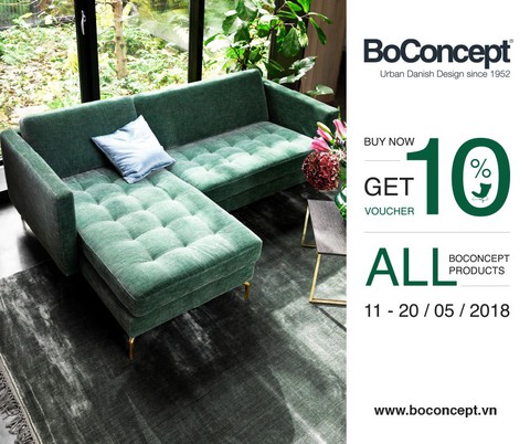 BoConcept tặng voucher 10% tất cả sản phẩm nội thất và trang trí - Ảnh 1. BoConcept tặng voucher 10% tất cả sản phẩm nội thất và trang trí - Ảnh 1.