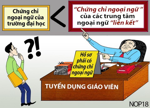 Băn khoăn chứng chỉ ngoại ngữ giáo viên - Ảnh 1. Băn khoăn chứng chỉ ngoại ngữ giáo viên - Ảnh 1.