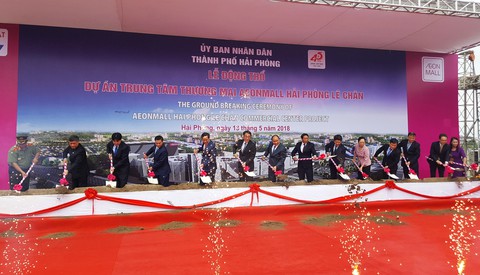 Thủ tướng dự lễ động thổ Trung tâm thương mại Aeon Mall tại Hải Phòng - Ảnh 1. Thủ tướng dự lễ động thổ Trung tâm thương mại Aeon Mall tại Hải Phòng - Ảnh 1.