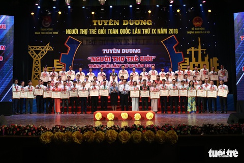 Trao giải thưởng Người thợ trẻ giỏi năm 2018 - Ảnh 2. Trao giải thưởng Người thợ trẻ giỏi năm 2018 - Ảnh 2.