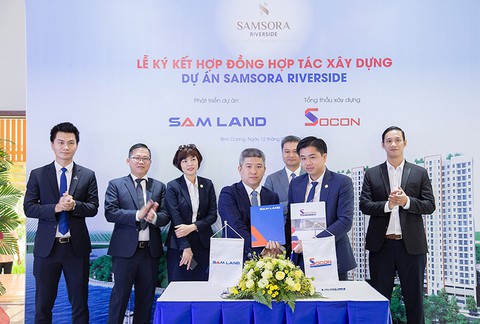 Tập đoàn Socon sẽ là tổng thầu xây dựng Block B Samsora Riverside - Ảnh 1. Tập đoàn Socon sẽ là tổng thầu xây dựng Block B Samsora Riverside - Ảnh 1.
