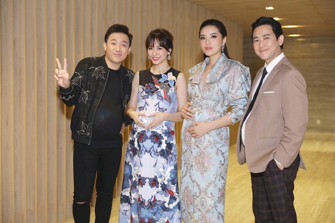 Kỳ Duyên, Hari Won mang bầu cùng Hứa Vĩ Văn, Trấn Thành - Ảnh 1. Kỳ Duyên, Hari Won mang bầu cùng Hứa Vĩ Văn, Trấn Thành - Ảnh 1.