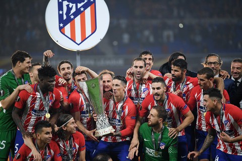 Atletico Madrid ăn mừng chức vô địch Europa League - Ảnh 1. Atletico Madrid ăn mừng chức vô địch Europa League - Ảnh 1.
