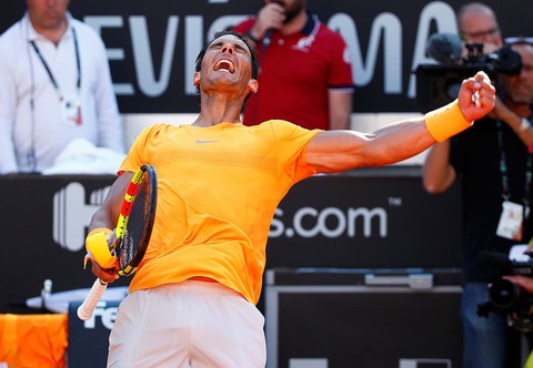 Thắng Djokovic, Nadal lần thứ 10 vào chung kết Italian Open - Ảnh 1. Thắng Djokovic, Nadal lần thứ 10 vào chung kết Italian Open - Ảnh 1.