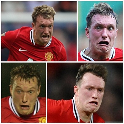 Phil Jones tái hiện biểu cảm sợ hãi sau 5 năm - Ảnh 3. Phil Jones tái hiện biểu cảm sợ hãi sau 5 năm - Ảnh 3.