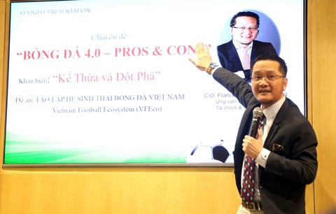 Ứng viên Trần Văn Liêng chê cách làm của bầu Đức ở VFF - Ảnh 1. Ứng viên Trần Văn Liêng chê cách làm của bầu Đức ở VFF - Ảnh 1.