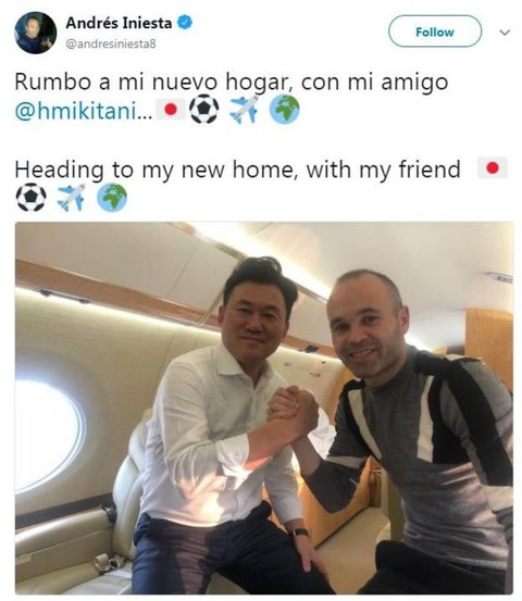 Iniesta gia nhập Giải bóng đá Nhật Bản - Ảnh 1. Iniesta gia nhập Giải bóng đá Nhật Bản - Ảnh 1.