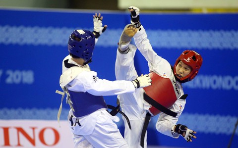 Kim Tuyền trở lại với HCV taekwondo châu Á 2018 - Ảnh 2. Kim Tuyền trở lại với HCV taekwondo châu Á 2018 - Ảnh 2.