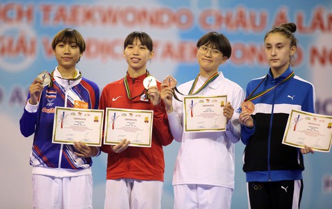 Kim Tuyền trở lại với HCV taekwondo châu Á 2018 - Ảnh 6. Kim Tuyền trở lại với HCV taekwondo châu Á 2018 - Ảnh 6.
