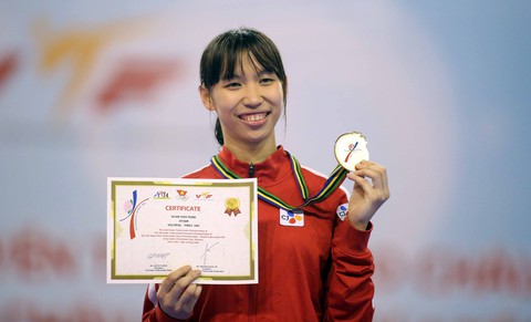 Kim Tuyền trở lại với HCV taekwondo châu Á 2018 - Ảnh 1. Kim Tuyền trở lại với HCV taekwondo châu Á 2018 - Ảnh 1.