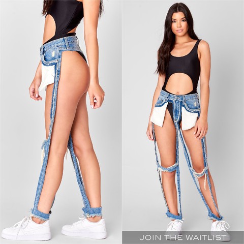 Chiếc quần jeans có mỗi... khóa kéo, giá bán 168 đôla - Ảnh 1. Chiếc quần jeans có mỗi... khóa kéo, giá bán 168 đôla - Ảnh 1.