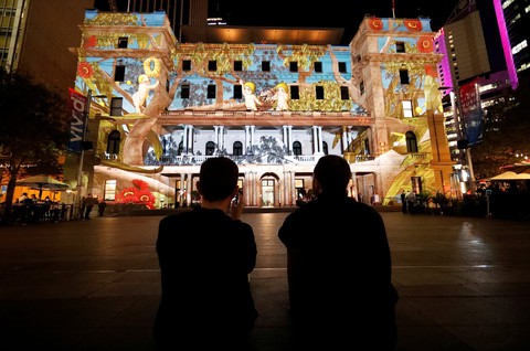 Rực rỡ đêm Sydney trong lễ hội ánh sáng - Ảnh 3. Rực rỡ đêm Sydney trong lễ hội ánh sáng - Ảnh 3.