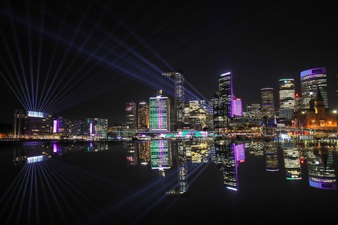 Rực rỡ đêm Sydney trong lễ hội ánh sáng - Ảnh 4. Rực rỡ đêm Sydney trong lễ hội ánh sáng - Ảnh 4.