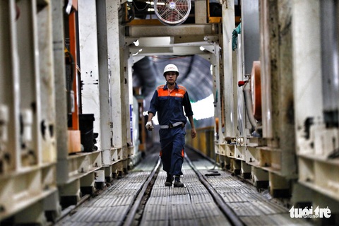 Ngắm đường hầm metro thứ 2 sắp hoàn thành dưới lòng đất - Ảnh 5. Ngắm đường hầm metro thứ 2 sắp hoàn thành dưới lòng đất - Ảnh 5.