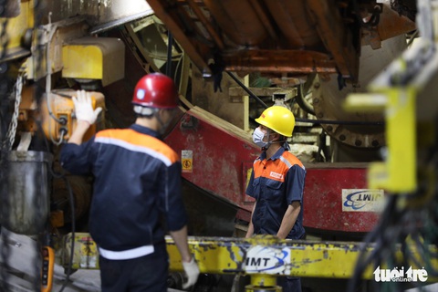 Ngắm đường hầm metro thứ 2 sắp hoàn thành dưới lòng đất - Ảnh 7. Ngắm đường hầm metro thứ 2 sắp hoàn thành dưới lòng đất - Ảnh 7.