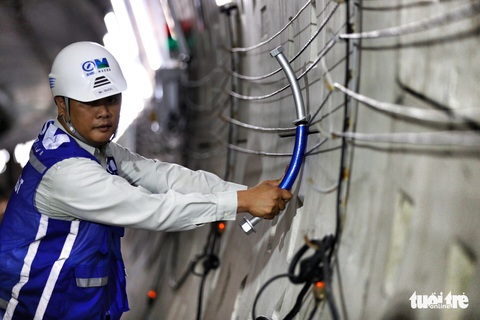 Ngắm đường hầm metro thứ 2 sắp hoàn thành dưới lòng đất - Ảnh 9. Ngắm đường hầm metro thứ 2 sắp hoàn thành dưới lòng đất - Ảnh 9.