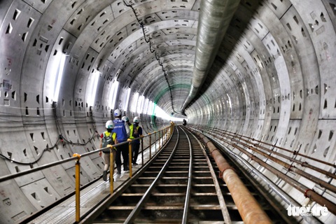 Ngắm đường hầm metro thứ 2 sắp hoàn thành dưới lòng đất - Ảnh 12. Ngắm đường hầm metro thứ 2 sắp hoàn thành dưới lòng đất - Ảnh 12.