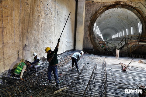 Ngắm đường hầm metro thứ 2 sắp hoàn thành dưới lòng đất - Ảnh 13. Ngắm đường hầm metro thứ 2 sắp hoàn thành dưới lòng đất - Ảnh 13.