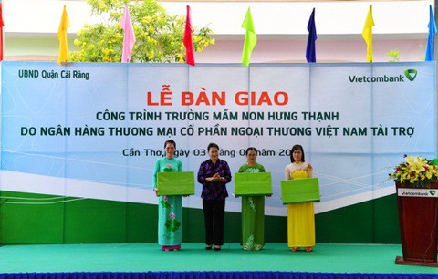 Bàn giao trường mầm non ở Cần Thơ do Vietcombank tài trợ - Ảnh 3. Bàn giao trường mầm non ở Cần Thơ do Vietcombank tài trợ - Ảnh 3.