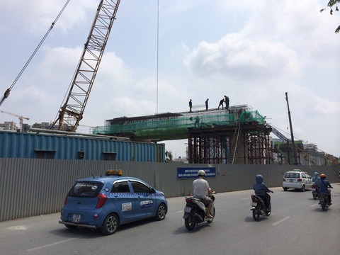 Sẽ khai thác trước đoạn trên cao metro Nhổn - Cầu Giấy - Ảnh 1. Sẽ khai thác trước đoạn trên cao metro Nhổn - Cầu Giấy - Ảnh 1.