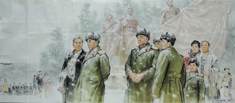 Tranh cổ động Triều Tiên: mỏ vàng hàng triệu đô-la - Ảnh 7. Tranh cổ động Triều Tiên: mỏ vàng hàng triệu đô-la - Ảnh 7.