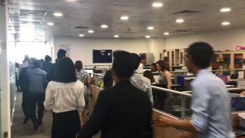 Diễn tập phòng cháy chữa cháy và cứu nạn cứu hộ tại C.T Plaza Trường Sơn - Ảnh 1. Diễn tập phòng cháy chữa cháy và cứu nạn cứu hộ tại C.T Plaza Trường Sơn - Ảnh 1.