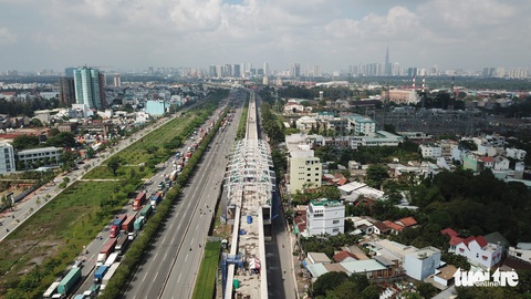 Hoàn thành lắp vòm hai nhà ga metro Bến Thành - Suối Tiên - Ảnh 2. Hoàn thành lắp vòm hai nhà ga metro Bến Thành - Suối Tiên - Ảnh 2.
