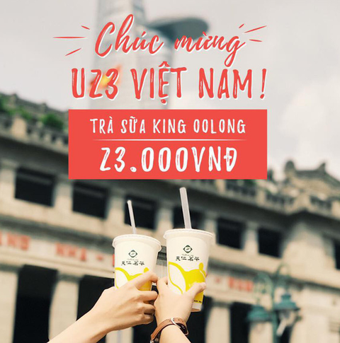 Trà sữa, rạp chiếu phim giảm giá mừng U-23 VN chiến thắng - Ảnh 1. Trà sữa, rạp chiếu phim giảm giá mừng U-23 VN chiến thắng - Ảnh 1.