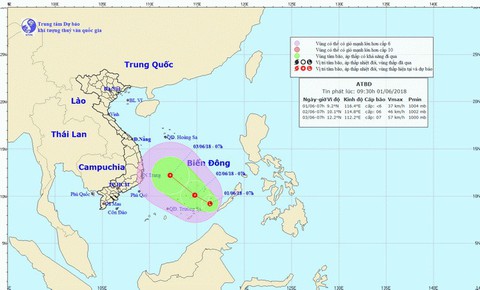 Xuất hiện vùng áp thấp, khả năng thành áp thấp nhiệt đới trên biển - Ảnh 1. Xuất hiện vùng áp thấp, khả năng thành áp thấp nhiệt đới trên biển - Ảnh 1.